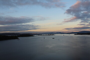 Sonnenaufgang am Oslofjord
