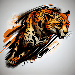 Fast Cheetah logo ai art