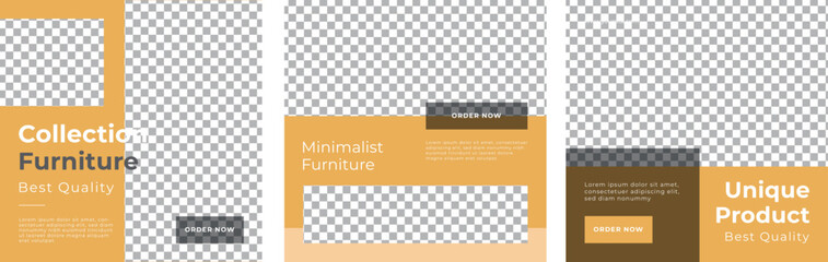 modern furniture social media post