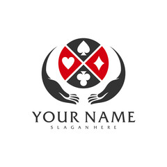 Care Poker logo vector template, Creative Poker logo design concepts