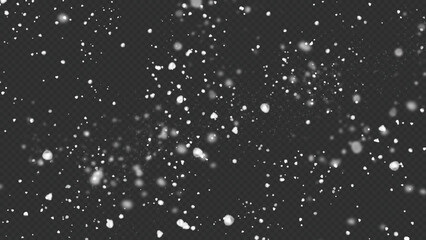 Snowflake material in the black background