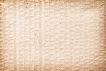 Fototapeta premium Corrugated paper grunge texture with wrinkle patterns light brown old background