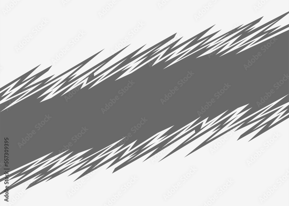 Poster abstract background with diagonal jagged spike pattern and with some copy space area
