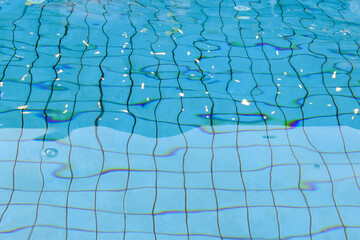 Naklejka premium blue pool water background texture