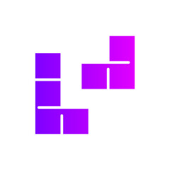 tetris gradient icon