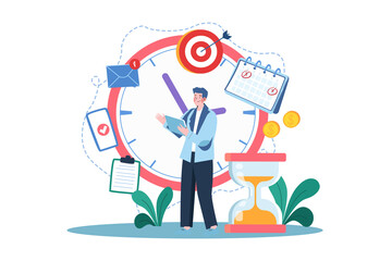 Businessman With His Schedule