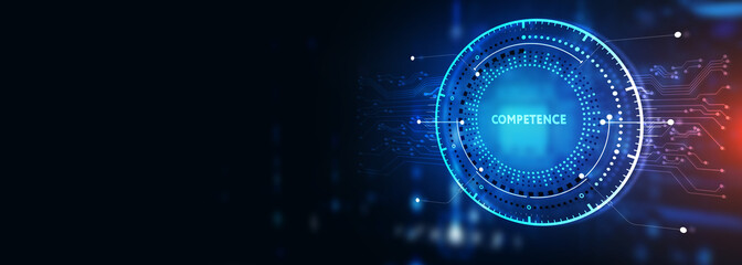 Business, Technology, Internet and network concept. Competence Skill Personal development.  3d illustration