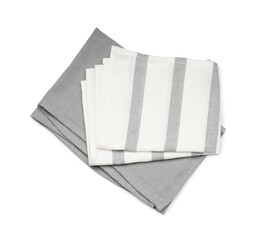 Clean napkins isolated on white background