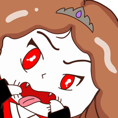 It was the image of a young vampire. She had terrifyingly pale skin.