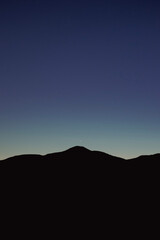 sunset over the mountains