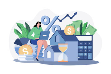 Girl With An Investment Loan