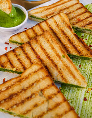Peanut Butter Pesto Sauce Sandwich