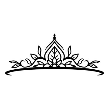 set of decorative elements, Crown svg, crown cut file, silhuet crown, simple crown, 
