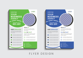Multipurpose creative business flyer design template
