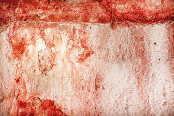 texture of old concrete dyed orange paint. cracks and streaks. text box. background for lettering. background for calligraphy. . High quality photo