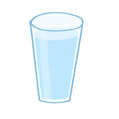 水が入ったコップ