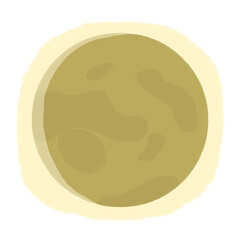 夜に輝く満月
