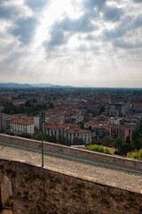 Walls surrounding the city of Bergamo