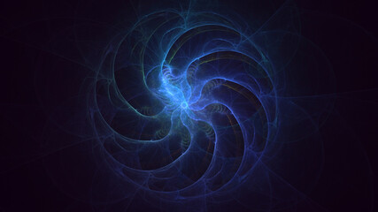 Obraz premium 3D rendering abstract circle light background