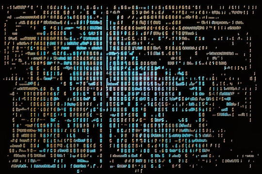 Software developer programming code screen of software developer abstract computer script code. Generative AI