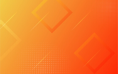 abstract colorful geometric with orange background