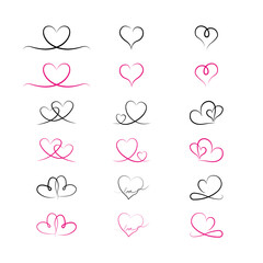 Line Art Love Heart Symbol