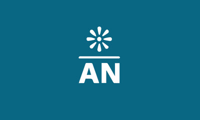 Alphabet letters Initials Monogram logo AN, NA INITIAL, AN letter