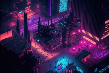Background information on the Metaverse Neon City Network Computer Generative AI
