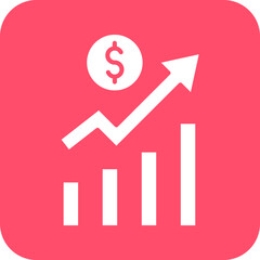 Business Growth Icon Style