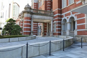 Chiyoda Ward, Tokyo, Japan, December 2022.Tokyo Station Marunouchi Exit and surrounding scenery