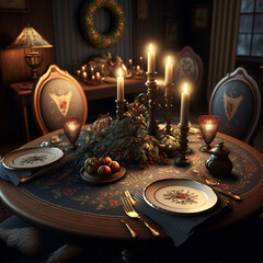 Christmas dining table

