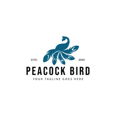 Peacock Luxury Logo Monoline Classic