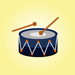 drums instruments vector illustration