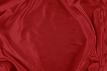 Stunning Red Silk Background Texture with Copy Space