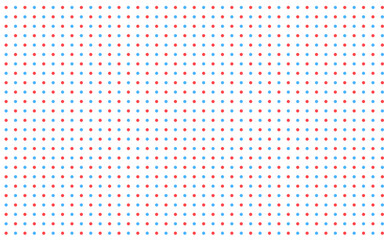 Colorful polka-dot pattern with half red-blue.texture for posters, business cards, cover, labels mock-up, stickers layout.