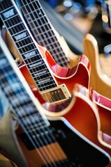 Fototapeta kolorowe gitary elektryczne obraz