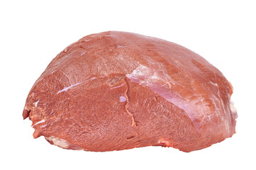 Raw beef meat isolated on white background. With clipping path.