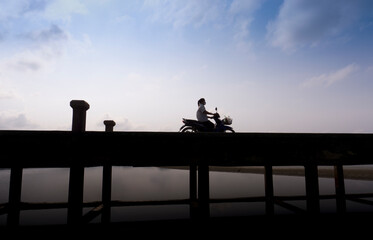 Walkways over water for humane and vehicle use Asia