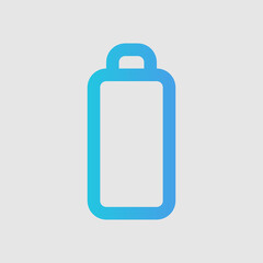 Low battery icon in gradient style about user interface, use for website mobile app presentation