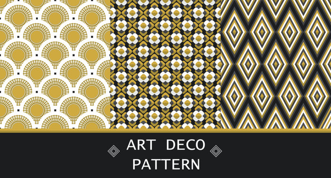Art Deco Seamless Pattern Vector Illustration