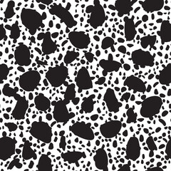 Seamless animal pattern for textile design. Seamless background from Dalmatian spots