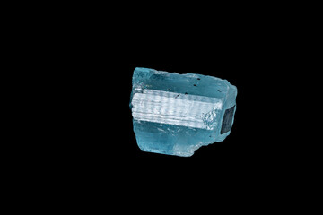 aquamarine on a black background