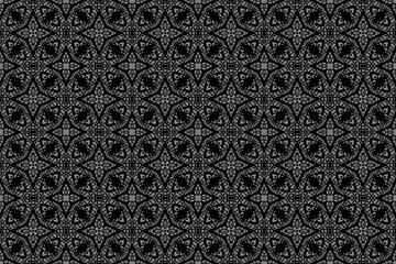 Abstract seamless pattern, seamless wallpaper, seamless background designed for use for interior,wallpaper,fabric,curtain,carpet,clothing,Batik,satin,background , illustration, Embroidery style.