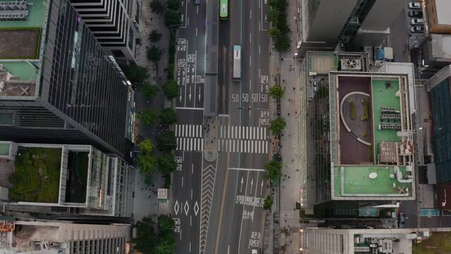 [korea drone footage] Seoul, Jongno, Mapo, Hongdae, , Hongik University, downtown