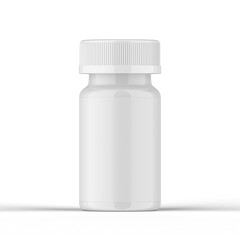 Glossy Pills Bottle 3d Rendering