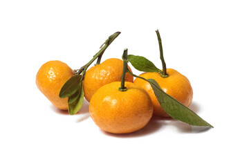 Orange fruit isolated on white background.
