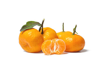 Orange fruit isolated on white background.