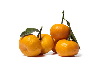 Orange fruit isolated on white background.