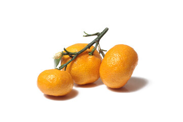 Orange fruit isolated on white background.