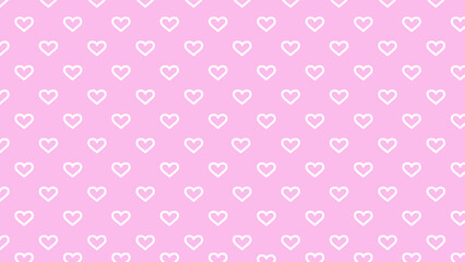 pink background with white hearts